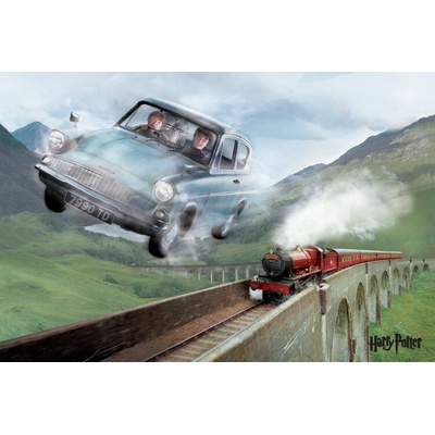 Plagát, Obraz - Harry Potter - Flying Ford Anglia, 120 × 80 cm