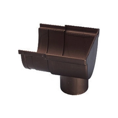 Rinnex Kotlík pre odkvap 330 mm 80 mm plastový RAL 8017 hnedý