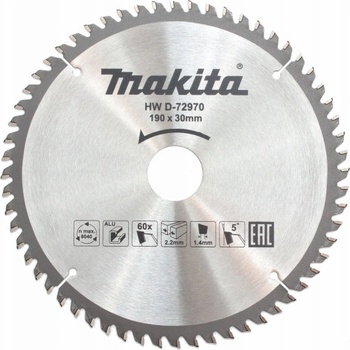 Makita pilový kotouč na hliník 190x30x60T TCT D-72970
