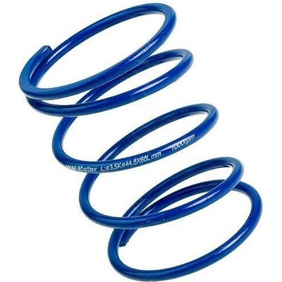 kontrastní pružina nízká 45x68 mm x 3,5 mm - tuning 2T modrá + 1000 ot/min