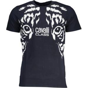 Cavalli class Мъжка тениска с къс ръкав cavalli class, Цвят Синьо (qxt62ujd060_bl04926)