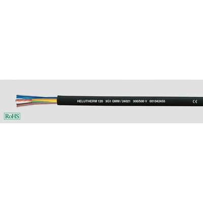 Helu Helu THERM® 120 24026-1000 vysokoteplotný kábel 12 G 1 mm² 1000 m čierna