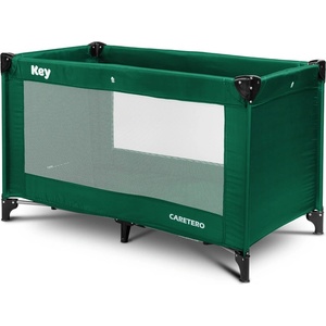 Caretero Сгъваема кошара за пътуване Key Dark Green Caretero
