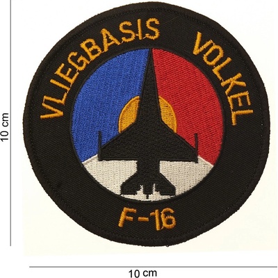 Nášivka textilná 101 Inc Air Base Volkel F-16 - farebná