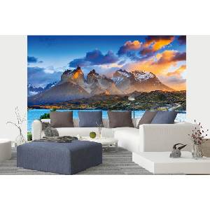 DIMEX ART Самозалепваща се флизелинова фототапета езеро пехое 375 x 250 см