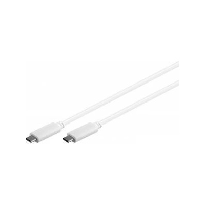 MicroConnect USB-C Gen2 cable, white. 2m