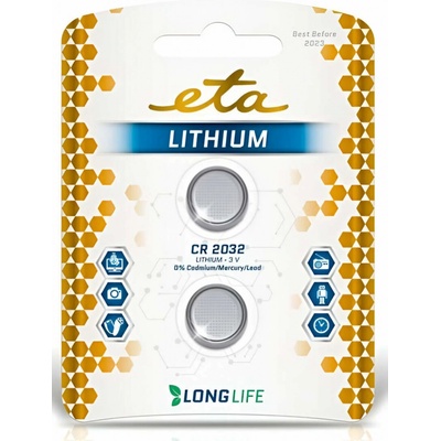 ETA PREMIUM CR2032 2ks CR2032LITH2