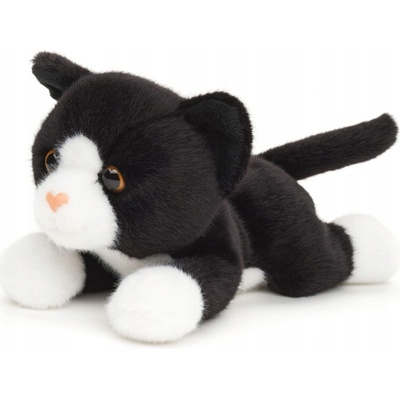 kočka černo bílá Uni Toys realistická eco 20 cm