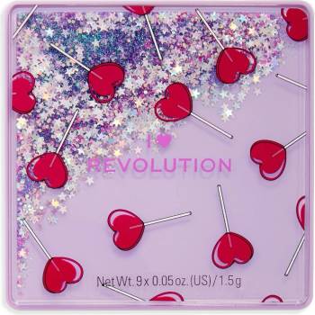 I Heart Revolution Lollipop Glitter Eyeshadow Palette Палитра 13, 5gr