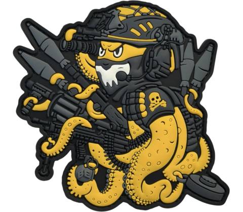 Brand Element Patch Octopus Yellow BE-1023