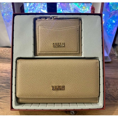Mokka dámská sada peněženka + pouzdro Coveri Collection MOKKA