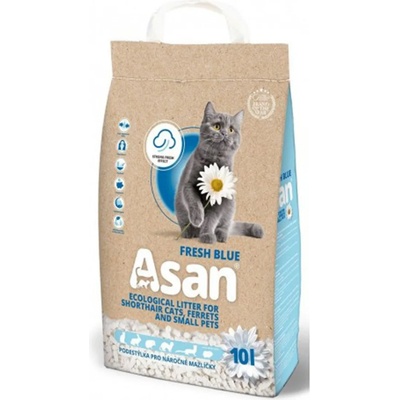 ASAN Cat Fresh Blue постелка за котки 10 л