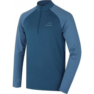HUSKY Мъжка термо тениска с цип Tromi Zip M, синя (hsk-HT0-0821)