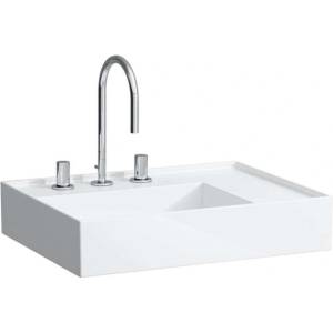 Laufen Kartell - Умивалник 60x46 см, с 3 отвора за смесител, SaphirKeramik, с LCC, бял H8103344001581 (H8103344001581)