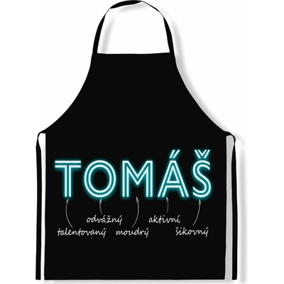 IMPAR Zástěra Mužská jména Neon Tomáš