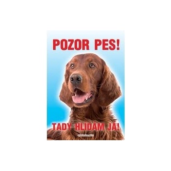 Grel Tabulka pozor pes irský setr