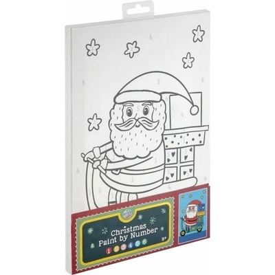 Grafix Malování na plátno podle čísel Santa 30 x 20 cm