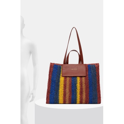 iBlues плажна чанта дамска от сплетена материя ARCA (2617511022200)