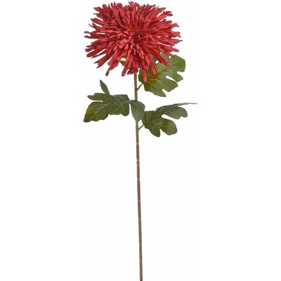 Chryzantéma 72 cm - červená s oranžovým podbarvením