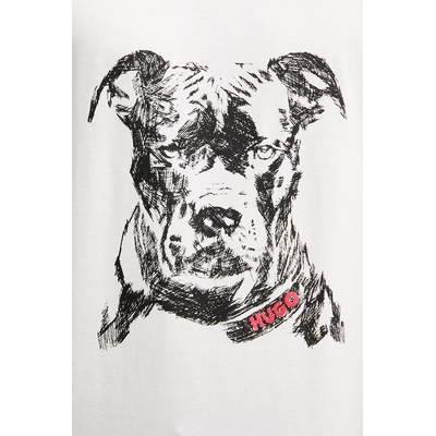 HUGO Памучна тениска HUGO Dubrox (50553779)