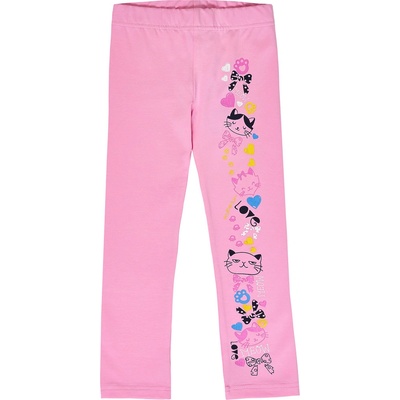 Winkiki Kids Wear Dívčí legginy Meow růžová