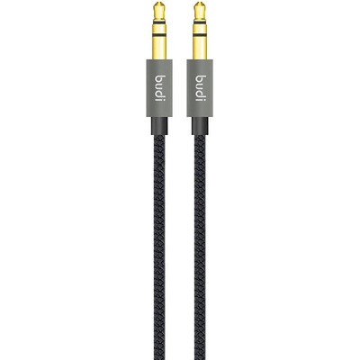 Budi AUX кабел Budi, 3.5mm мини жак, 1.2m, черен (127)