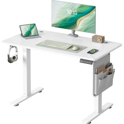 Sconto Písací stôl DESK 3 biela 120 x 100 x 60