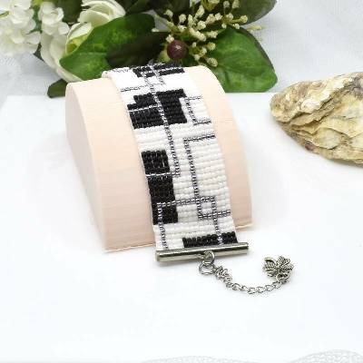 Mijabijoux Elegantní bílý náramek MB00466