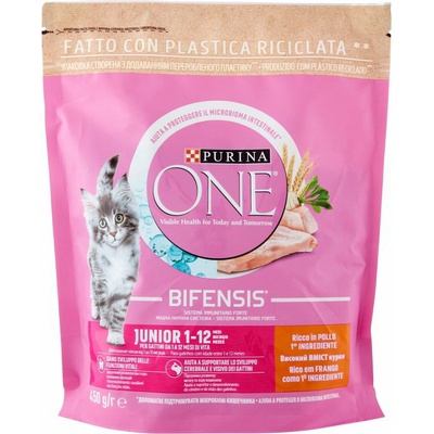 Purina ONE s kuracím mäsom pre mačiatka 450 g