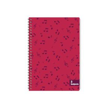 Image 1 of Sentio Тетрадка със спирала Music 17х25см, 3 теми, 105 листа