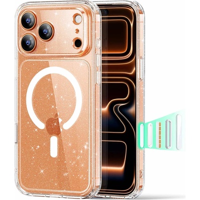 ESR Хибриден кейс с висока степен на защита с MagSafe за iPhone 17 Pro - ESR Classic Hybrid HaloLock Shimmer MagSafe Case (прозрачен) (KF2351164)