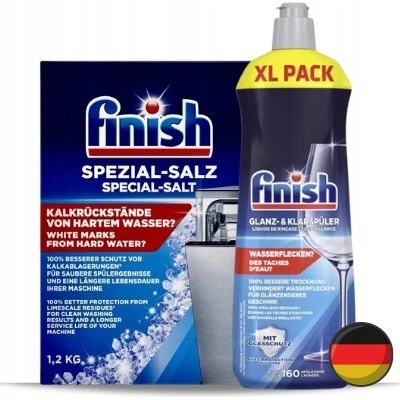 Finish Sada Soľ 1,2 kg + Leštidlo 800 ml