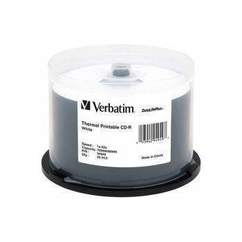 Verbatim CD-R, 700 MB, 52x, с бяло покритие за мастиленоструен печат, 50 броя в шпиндел, office1_2065100011