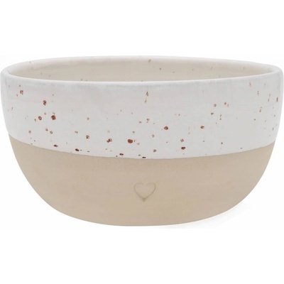 Eulenschnitt Kameninová miska Heart keramika béžová 15 cm