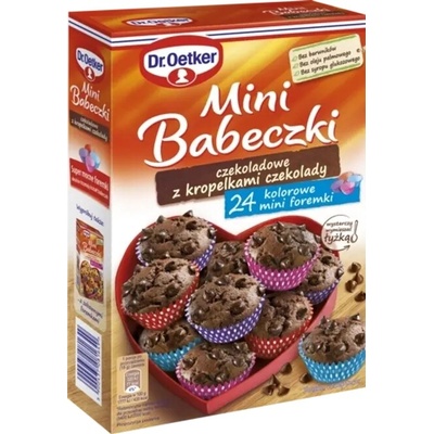 Dr. Oetker Mini Čokoládové bábovičky s kousky čokolády - 245g (24 ks)