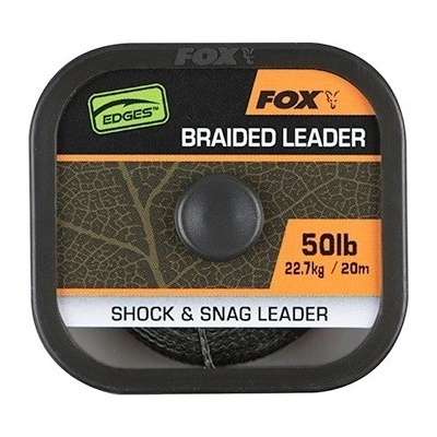 Fox návazcová šňůra naturals braided leader x 20m 50lb 22,7kg