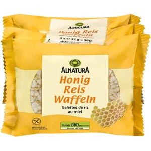 Alnatura Био оризокви с мед - 96 г