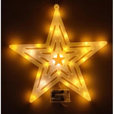 Foxter Svítící LED hvězda XXL 40 cm teplá bílá