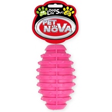 Petnova hračky pre zvieratá TPR RUGBYBALL PINK hračka pre psa 10 cm