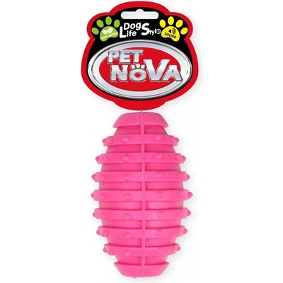 Petnova hračky pre zvieratá TPR RUGBYBALL PINK hračka pre psa 10 cm
