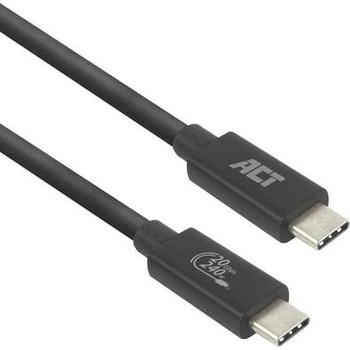 ACT Кабел USB-C - USB-C, 2 м / USB4, 20Gbps, 240W, сертифициран USB-IF (EWENT-ACT-CAB-AC7432)
