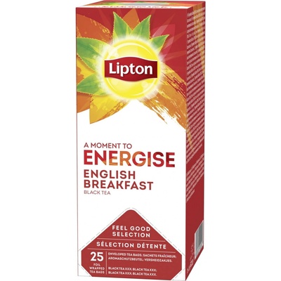Lipton Černý čaj Energise English Breakfast 25 x 2 g