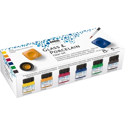Kreul Clear Комплект бои за стъкло и порцелан Clear Set 6 x 20 ml (16601)
