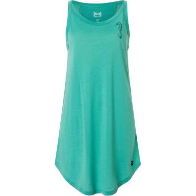 Дамска рокля super. natural Women's Sea Horse Dress - Lagoon Green / Pacific - размер XL (134-1750-0115)