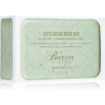 Baxter of California Exfoliating Body Bar Cedarwood & Oakmoss Essence exfoliační tělové mýdlo 198 g