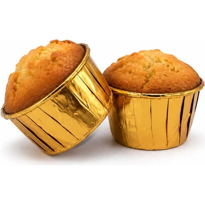 Cake Star Alobalové pevné košíčky na muffiny zlaté (50 ks)