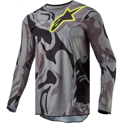 Alpinestars Racer TACTICAL sivo-žlto-čierny maskáčový