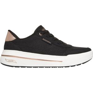 Skechers Дамски маратонки Skechers Womens Arch Fit Arcade Hi Canvas Low-Top Trainers - Black