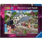Ravensburger Пъзел Ravensburger от 1000 части - Къщичка до гарата (12001726)