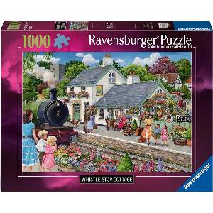 Ravensburger Пъзел Ravensburger от 1000 части - Къщичка до гарата (12001726)